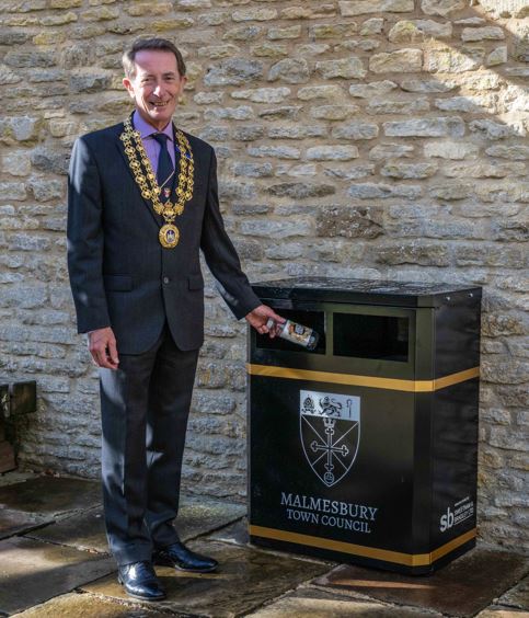 A greener Malmesbury: town council rolls out new recycling bins